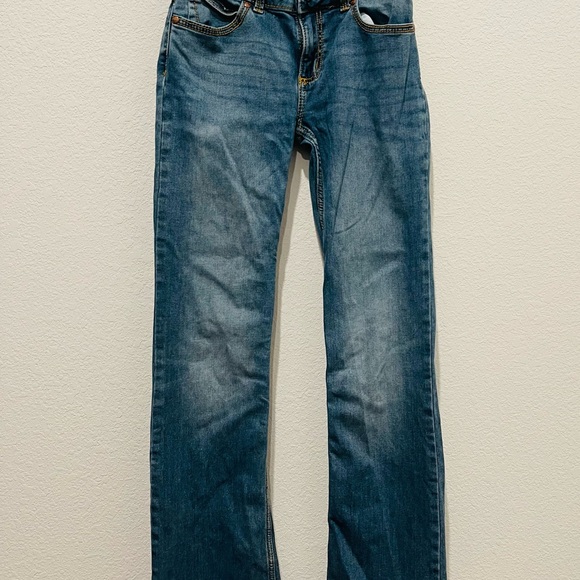 Wrangler Bootcut Jeans with Back Pocket Stitching - Picture 2 of 2